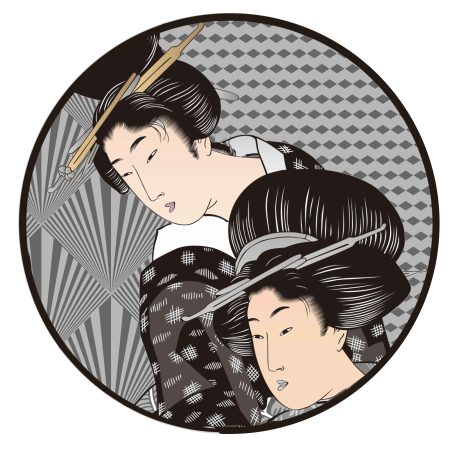 Tovaglietta Americana Rotonda Geisha Pattern