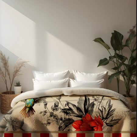 Coperta Sherpa Colibrì Panna