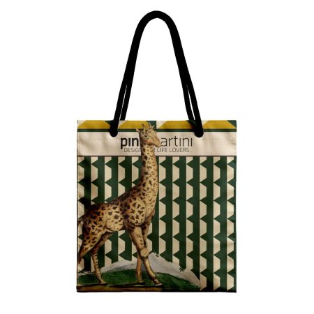 Borsa Shopper Giraffa Pattern