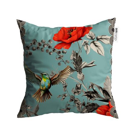 Cuscino Quadrato Colibrì Cielo