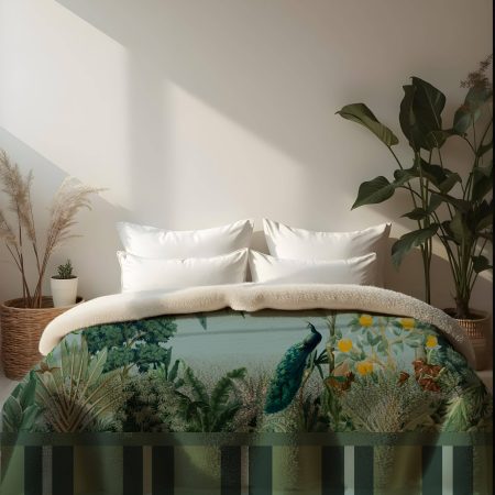 Coperta Sherpa Pappagallo Azzurro