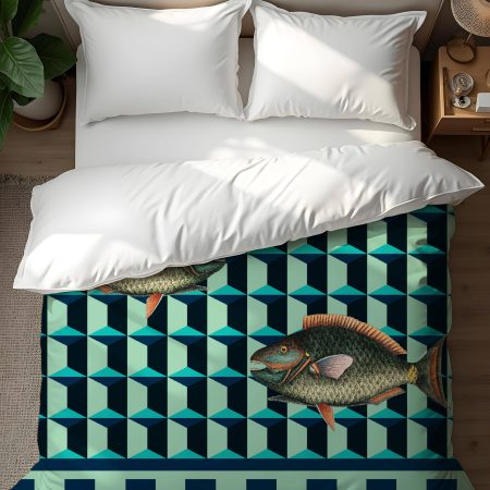 Copripiumino Pesce Pattern