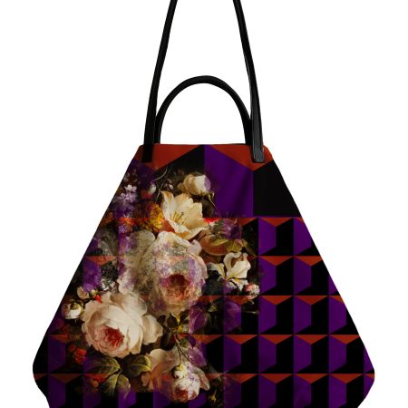 Borsa Ika Rose Pattern Viola