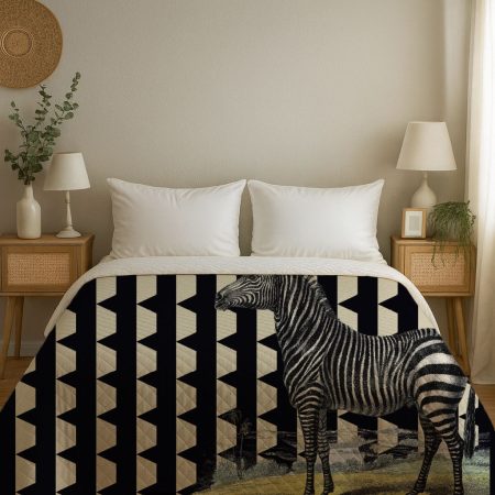 Copriletto Trapuntino Zebra Pattern